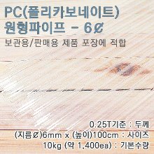 PC파이프/6mm(￠)*100cm